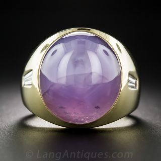 Large Gent's Star Ruby Ring
