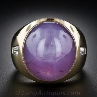 Large Gents Star Ruby Ring