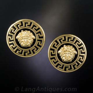 Large Gianni Versace Medusa Earrings - 1