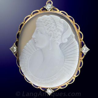 Large Hardstone Cameo 