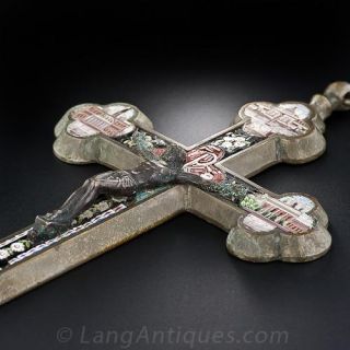 Large Micro-Mosaic Crucifix