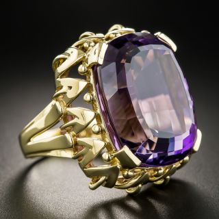 Mid-Century Vintage Amethyst Ring