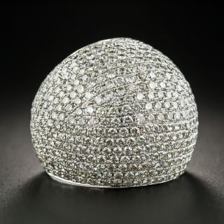 Large Pavé Diamond Dome Ring