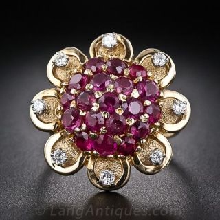Large Retro Cocktail Ring