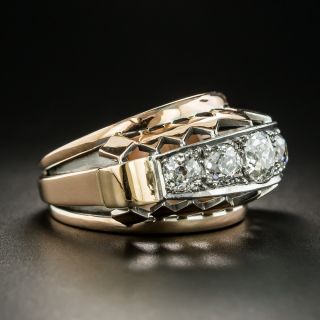 Large Retro Five-Stone Diamond Ring