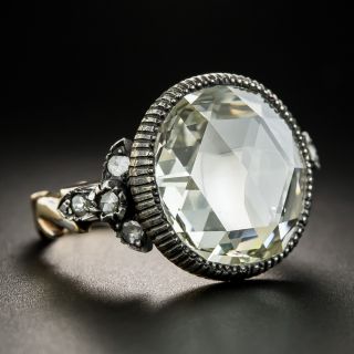 Large Rose-Cut Diamond Solitaire Ring