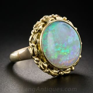 Large Round Opal Ring