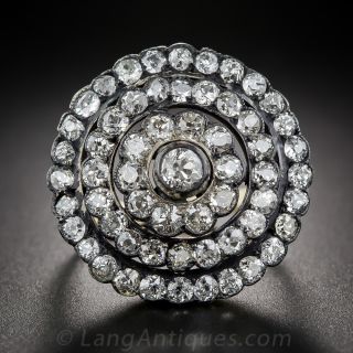 Large-Scale Victorian Diamond Cocktail Ring - 1