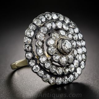 Large-Scale Victorian Diamond Cocktail Ring
