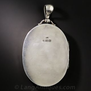 Large Silver Victorian Locket