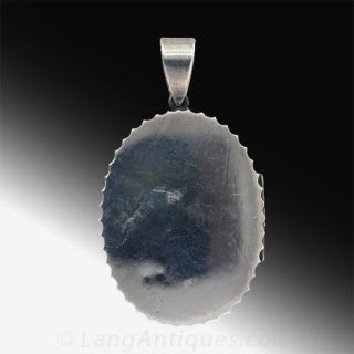 Large Silver Victorian Locket