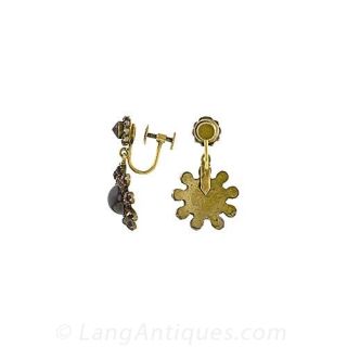 Late 19th Century Bohemian Garnet Earrings