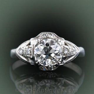 Art Deco Diamond Engagement Ring 