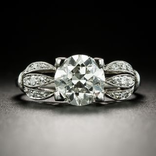 Late Art Deco 1.62 Carat Diamond Engagement Ring - GIA K VS2 - 2