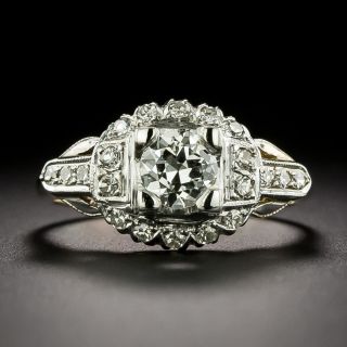 Late-Art Deco Diamond Engagement Ring - 2