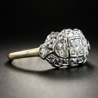 Late-Art Deco Diamond Engagement Ring
