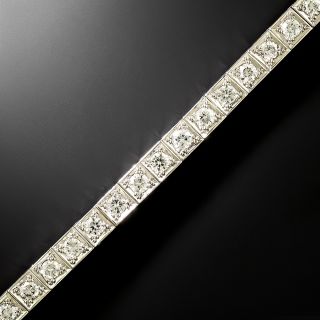 Late-Art Deco Diamond Line Bracelet - 2