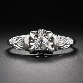 Late Art Deco Diamond Ring 