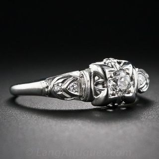 Late Art Deco Diamond Ring 