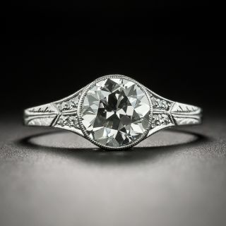Late Edwardian/Art Deco 1.82 Carat Diamond Platinum Ring  - 2