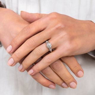 Art Deco 1.05 Carat Diamond Engagement Ring - GIA I SI2