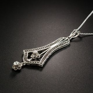 Late Edwardian / Early Art Deco Diamond Pendant 