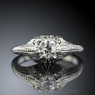 Edwardian Diamond Engagement Ring 
Edwardian Jewelry 