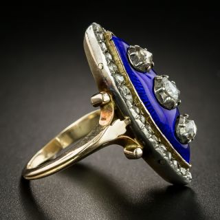 Late Georgian/Early Victorian Diamond and Enamel Dinner Ring