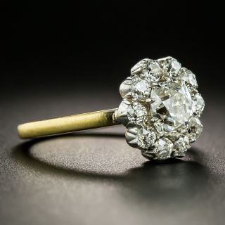 Late-Victorian 1.00 Carat Diamond Cluster Ring - GIA H SI1
