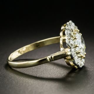Late Victorian 1.26 Carat Diamond Center Halo Ring - GIA 
