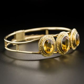 Late-Victorian Citrine Bangle Bracelet