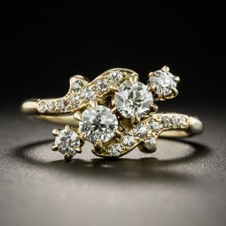 Vintage Diagonal Diamond Ring - 2