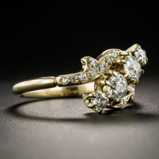 Late Victorian Diagonal Diamond Ring
