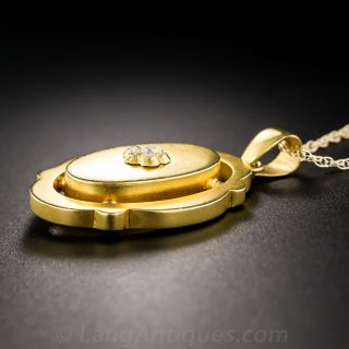 Late Victorian Diamond Cluster Pendant