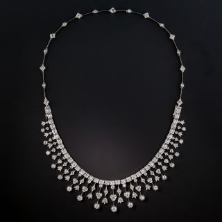 Late-Victorian Diamond Fringe Necklace