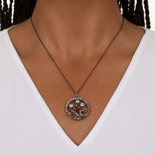 Late-Victorian Diamond Wreath Pendant