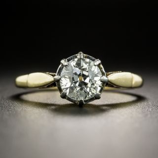 1.10 Carat Antique Diamond Solitaire Engagement Ring - 2