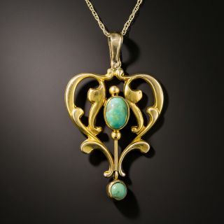 Late Victorian English Turquoise Necklace - 3