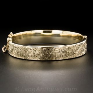 Late Victorian Engraved Bangle