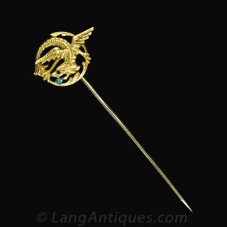 Late Victorian Griffin Motif Stickpin