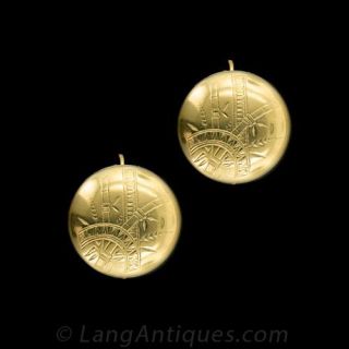 Victorian Gold Earrings 