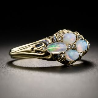 Late Victorian Opal Diamond Ring