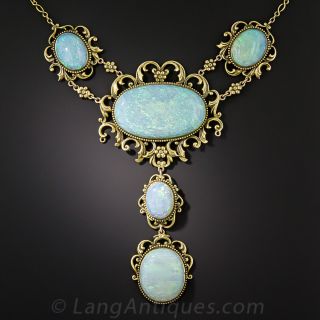 Late Victorian Opal Necklace