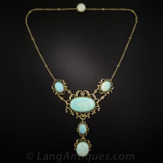 Late Victorian Opal Necklace