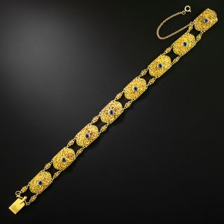 Late-Victorian Yogo Sapphire Bracelet - 2