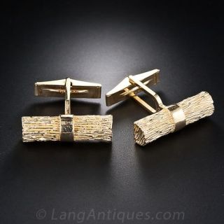 Log Cuff Links