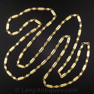 Long 18K Gold  Necklace