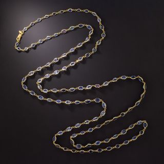 Long 18K Sapphire Chain - 1