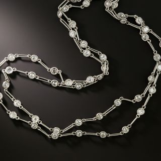 Long Diamonds-by-the-Yard Necklace, 11.00 Carats