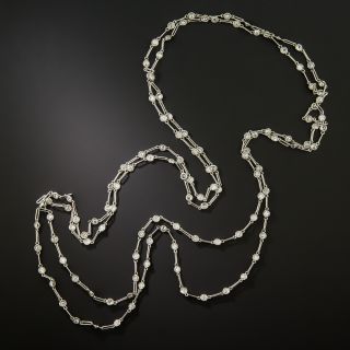 Long Diamonds-by-the-Yard Necklace, 11.00 Carats - 4